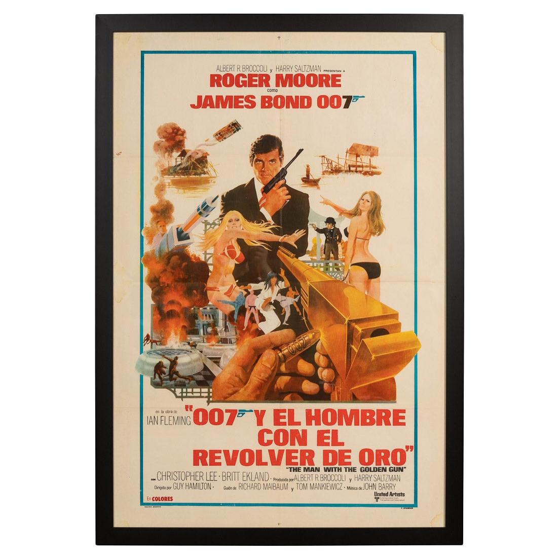 Original Argentinian Release James Bond 'Man with The Golden Gun' Poster, c.1974