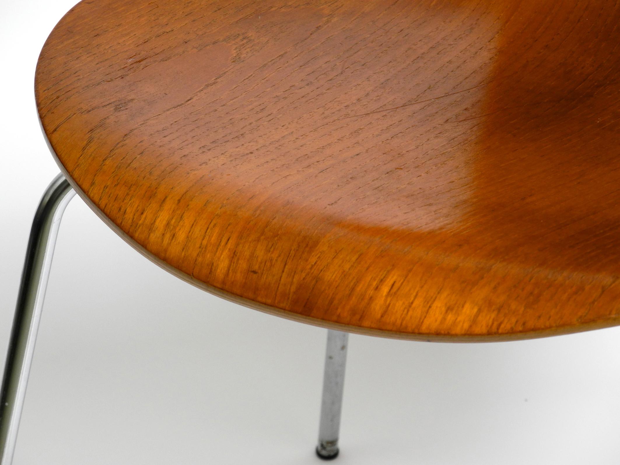 Original Arne Jacobsen Teak Chair from 1972 Mod. 3107 5