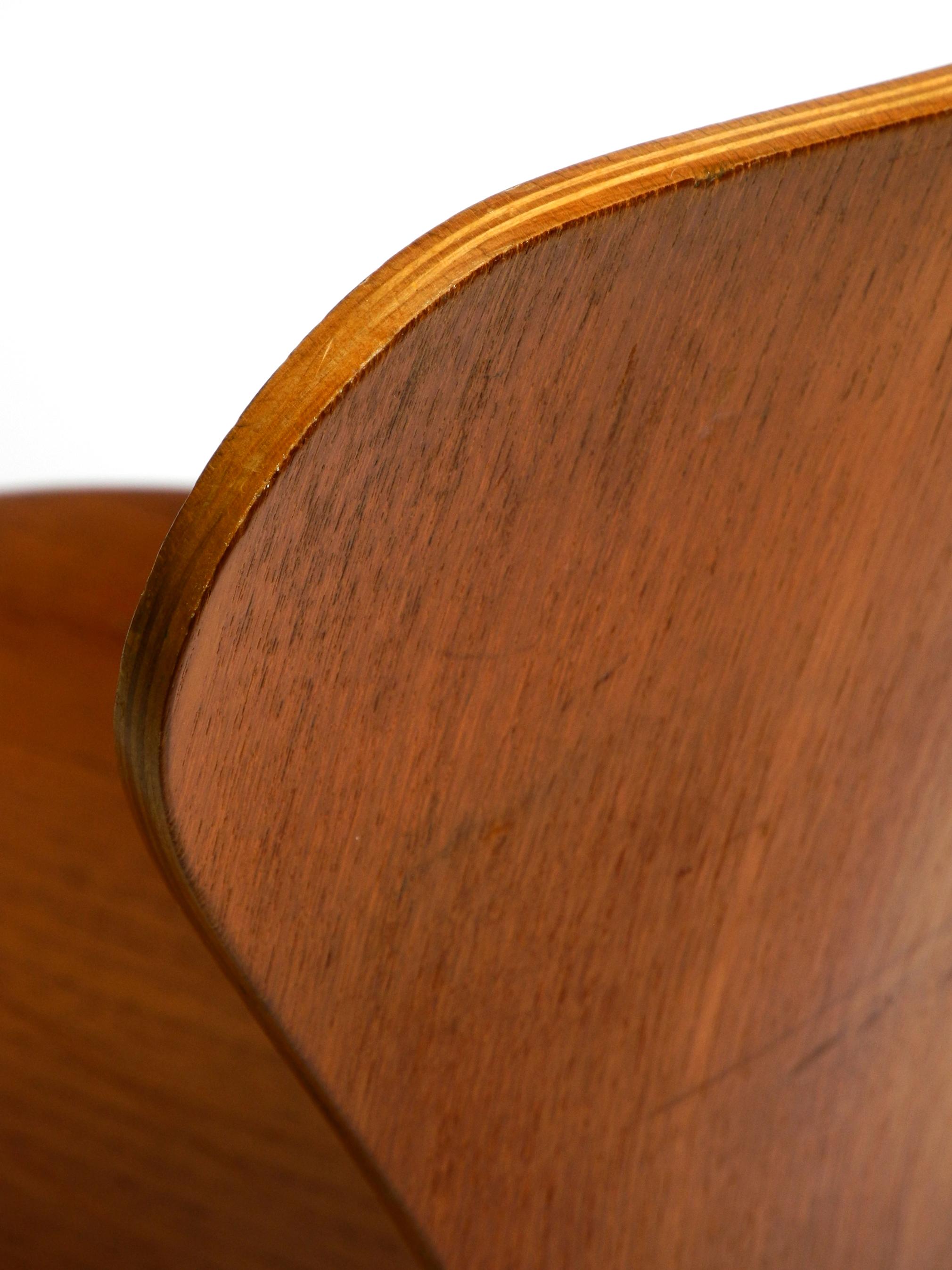 Original Arne Jacobsen Teak Chair from 1972 Mod. 3107 7