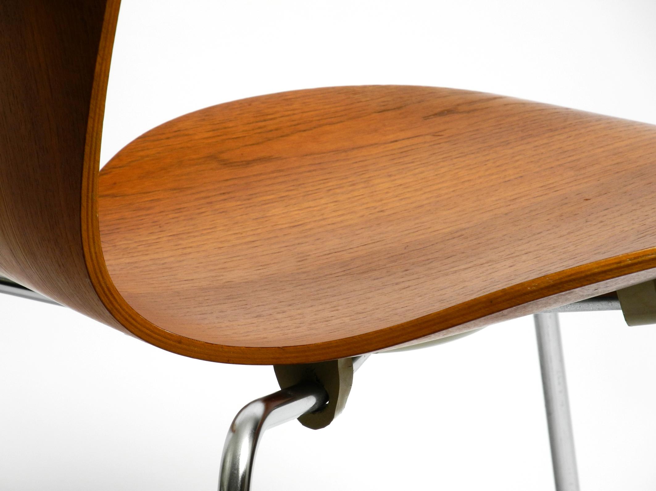 Original Arne Jacobsen Teak Chair from 1972 Mod. 3107 8