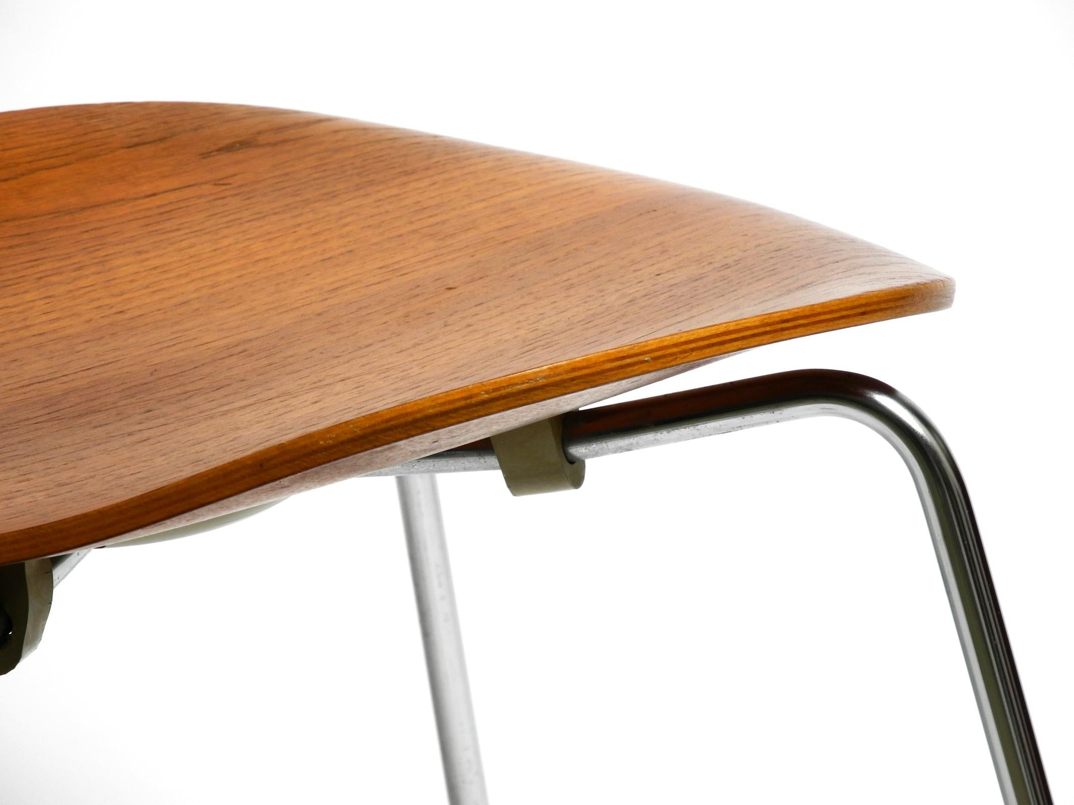 Late 20th Century Original Arne Jacobsen Teak Chair from 1972 Mod. 3107