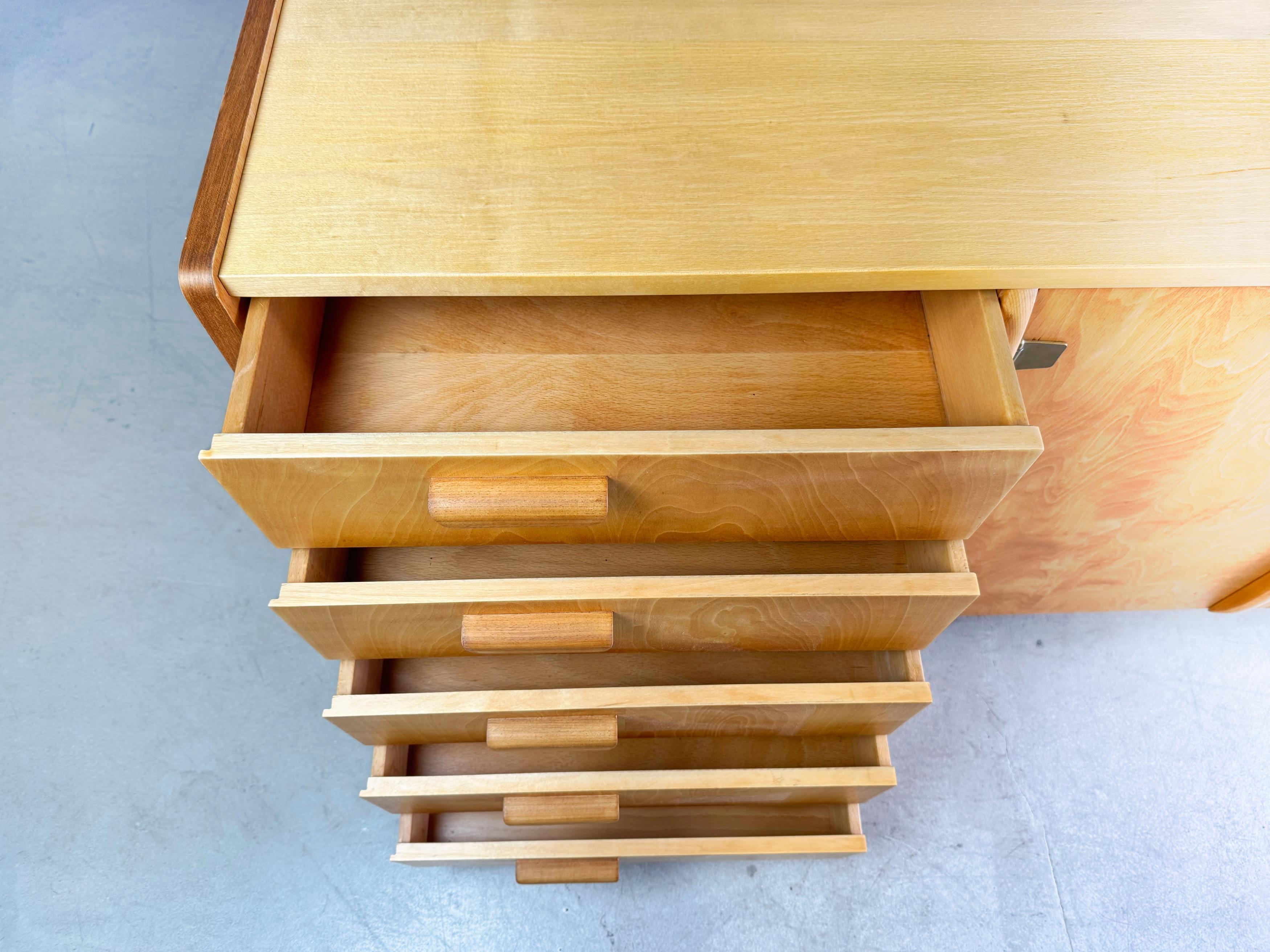 Walnut Original Arno Lambrecht Midcentury Sideboard WK Möbel WK S 8 For Sale