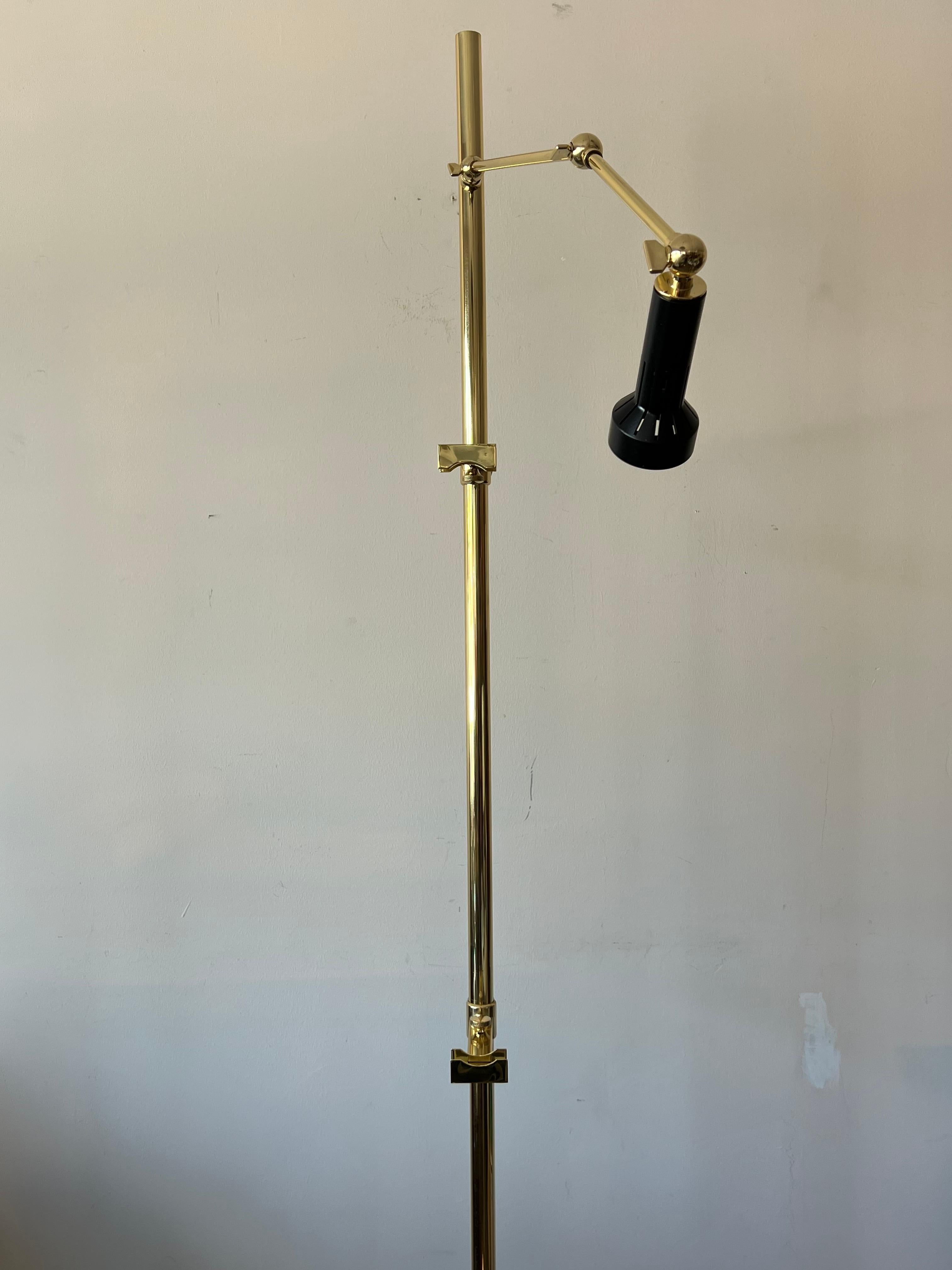 Original Arredoluce Brass Easel Lamp ca' 1950's For Sale 10
