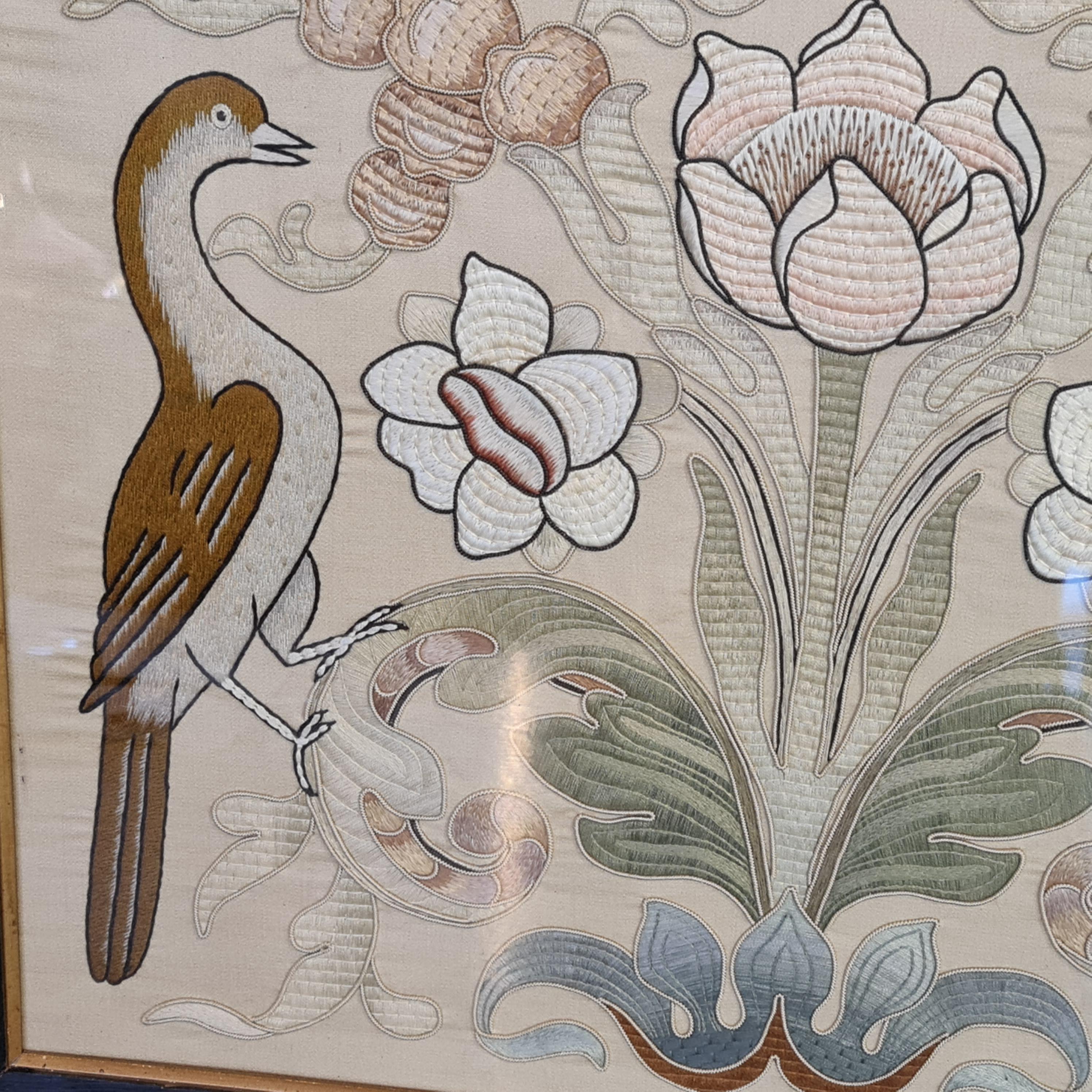 Britannico Originale ricamo incorniciato d'arte e artigianato in vendita