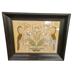 Original Art & Crafts framed embroidey