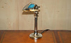 ORIGINAL ART DECO 1930's JEAN CHAVANIS PIROUETTE CHROME ARTICULATED TABLE LAMP