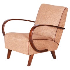 Original Art Deco Armchair,  by J. Halabala, UP Zavody, Beech, Czech, 1930s