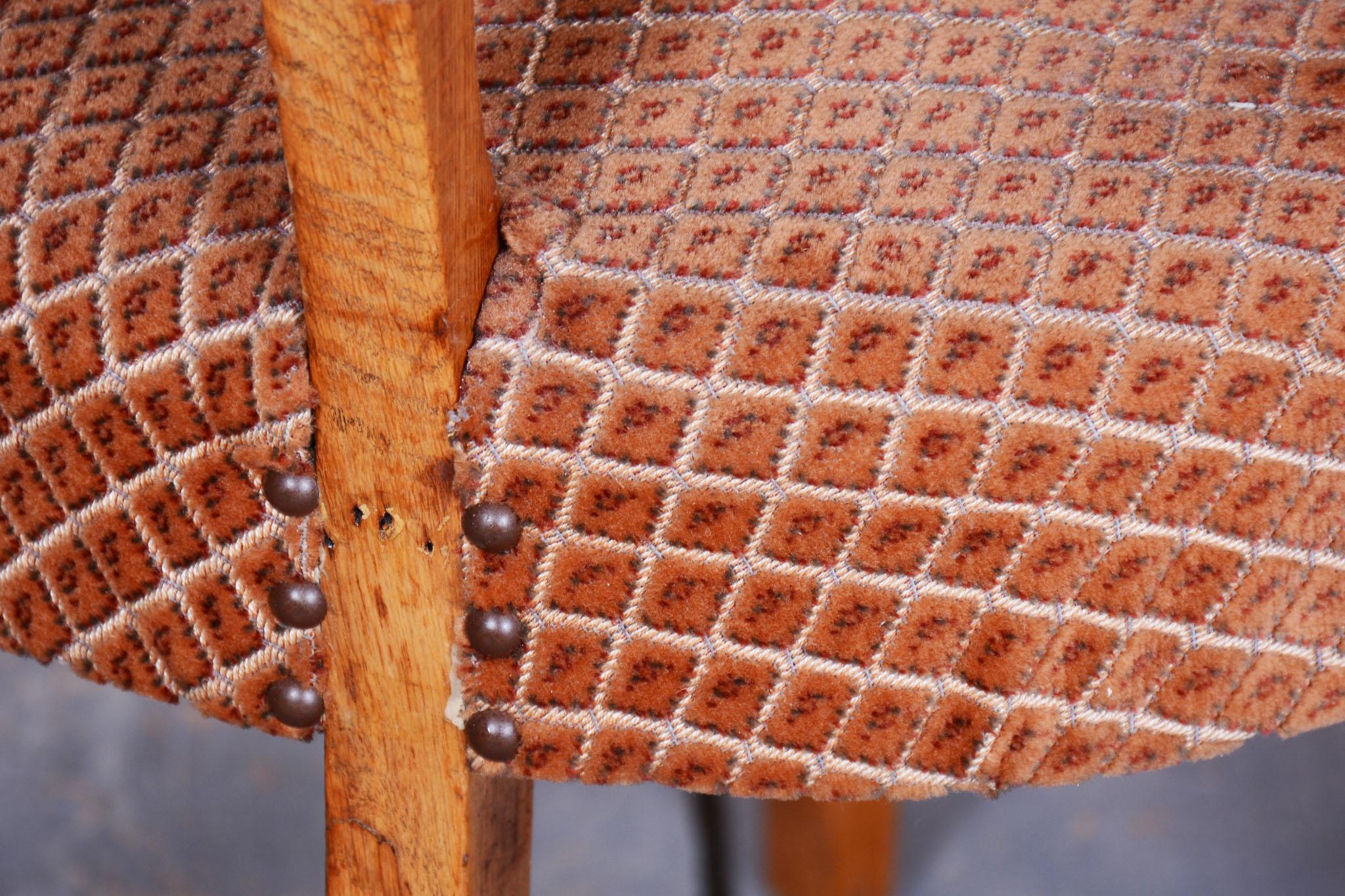 Sillón Art Déco original, de Jules Leleu, Haya, Polaco reavivado, Francia, años 30 en venta 2