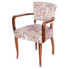Originaler Art-Déco-Sessel, Jules Leleu, Buche, Revived Polish, Frankreich, 1930er Jahre
