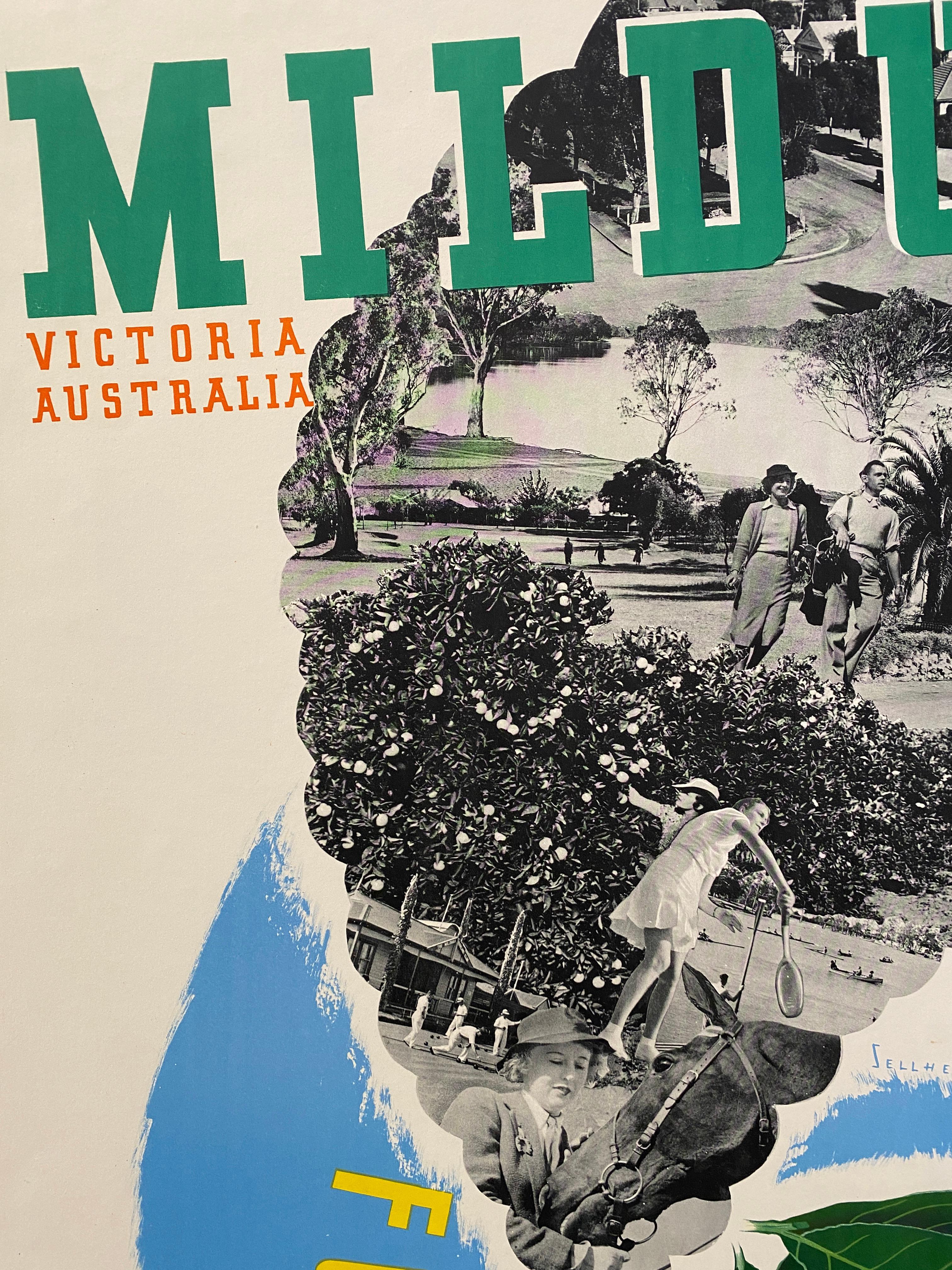 Affiche australienne Art déco originale de Gert Sellheim,Mildura Take a Kodak en vente 1