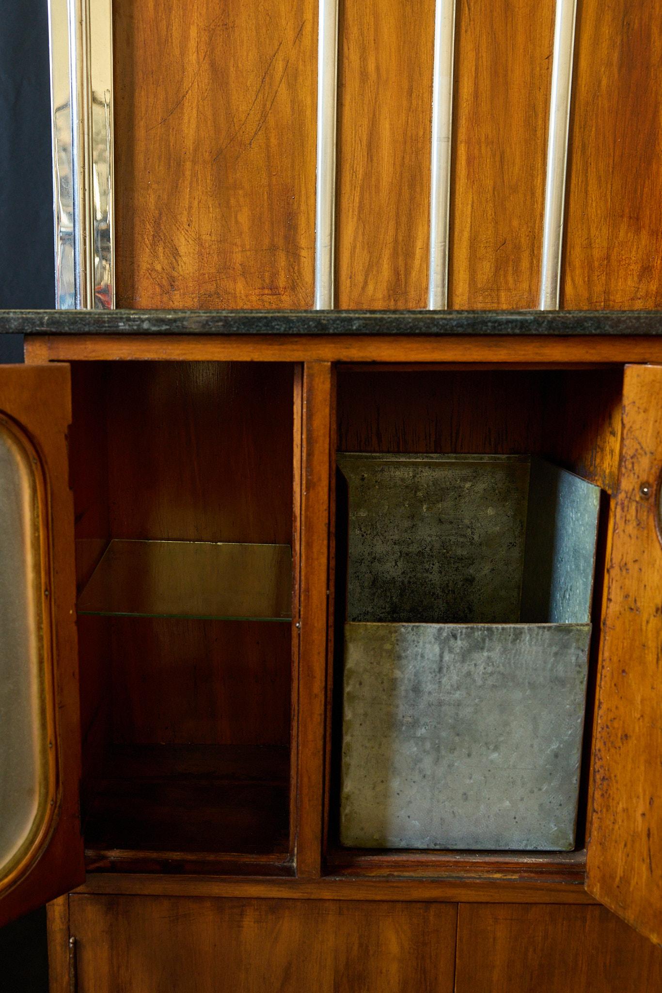 Original Art Deco Barber Station Cabinet, Circa 1930 For Sale 8