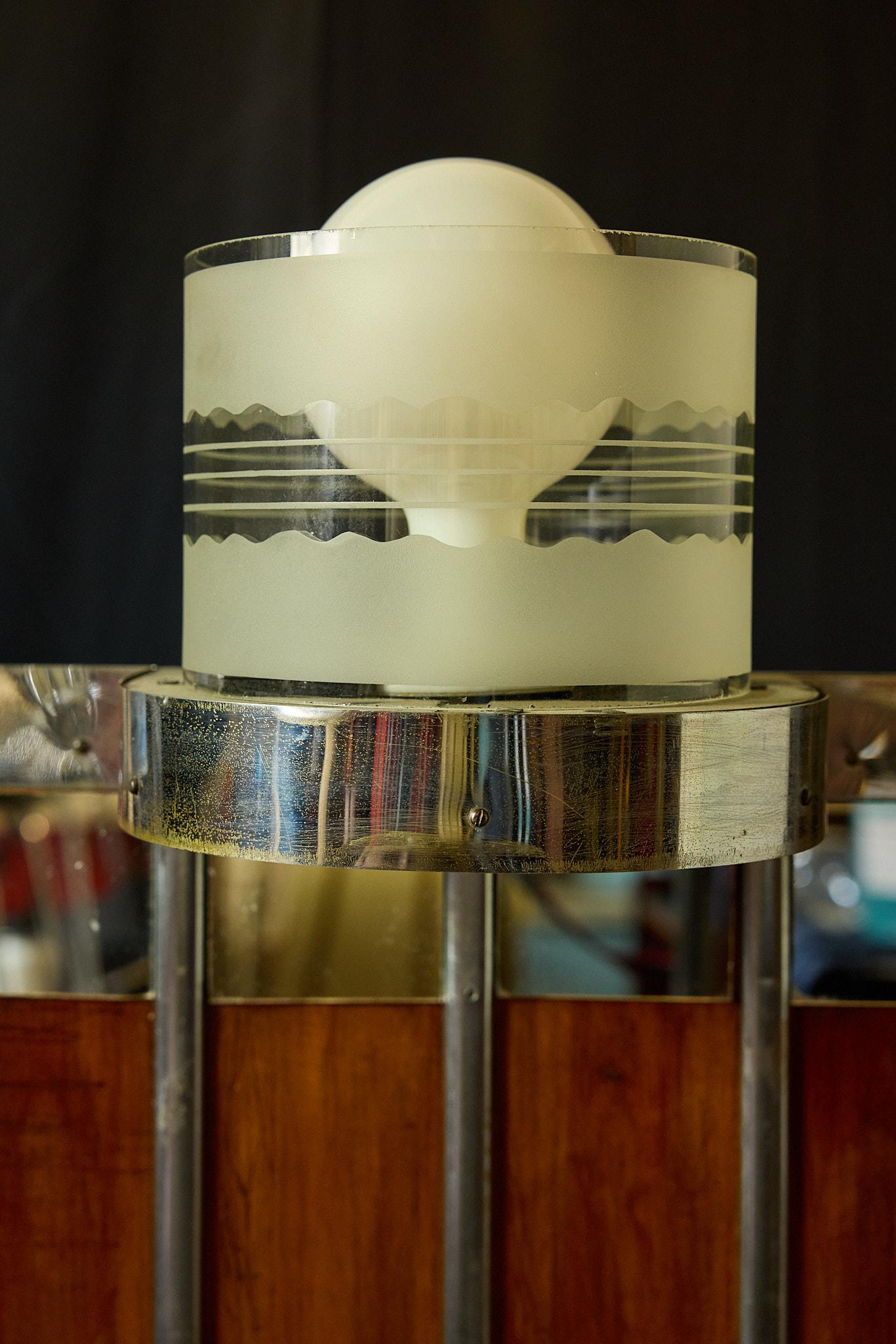 Glass Original Art Deco Barber Station Cabinet, Circa 1930 For Sale