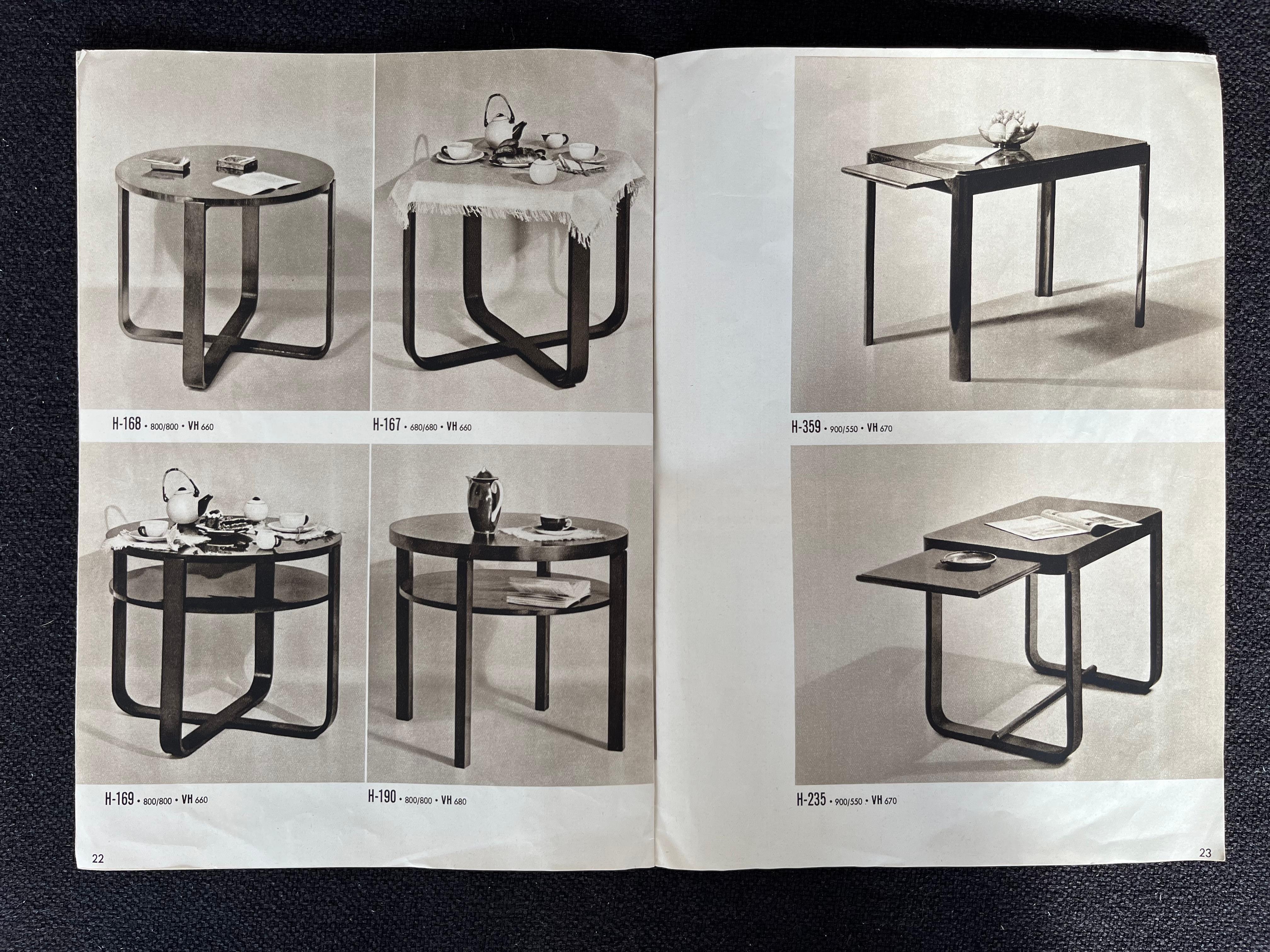Original Art-Déco-Bauhaus-Möbelkatalog Jindrich Halabala, 1930er Jahre (Art déco) im Angebot