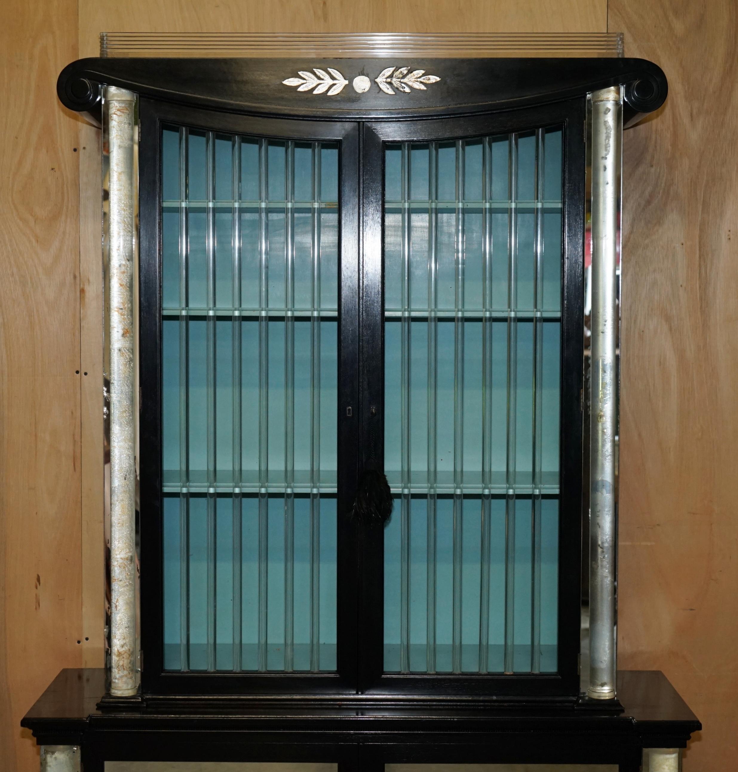 ORIGINAL ART DECO BOOKCASE CABiNET MADE BY LORIN JACKSON FOR GROSFELD HOUSE For Sale 3