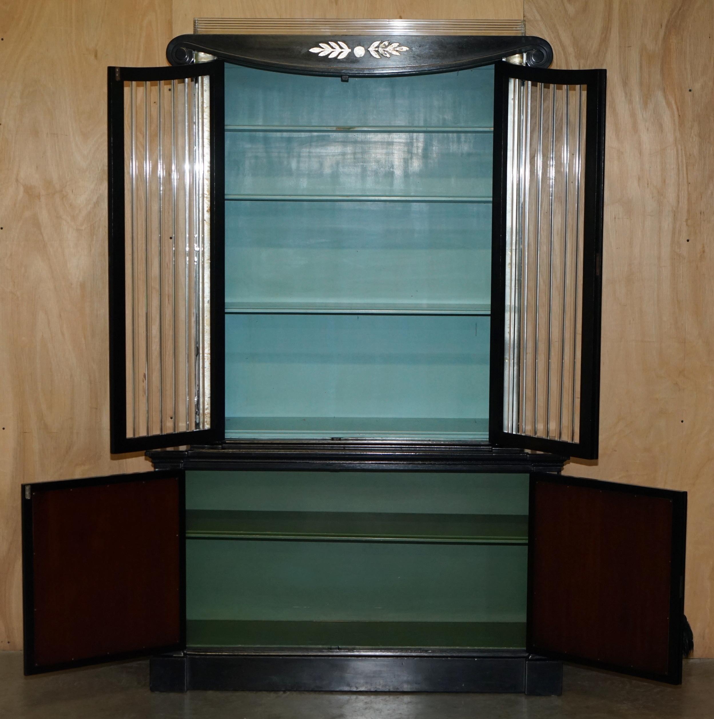 ORIGINAL ART DECO BOOKCASE CABiNET MADE BY LORIN JACKSON FOR GROSFELD HOUSE For Sale 8