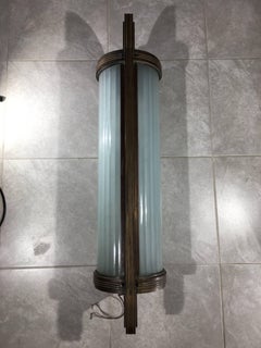Original Art Deco Bronze Entry Sconce Light by Edward F. Caldwell & Co