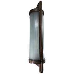 Original Art Deco Bronze Entry Sconce Light by Edward F. Caldwell & Co