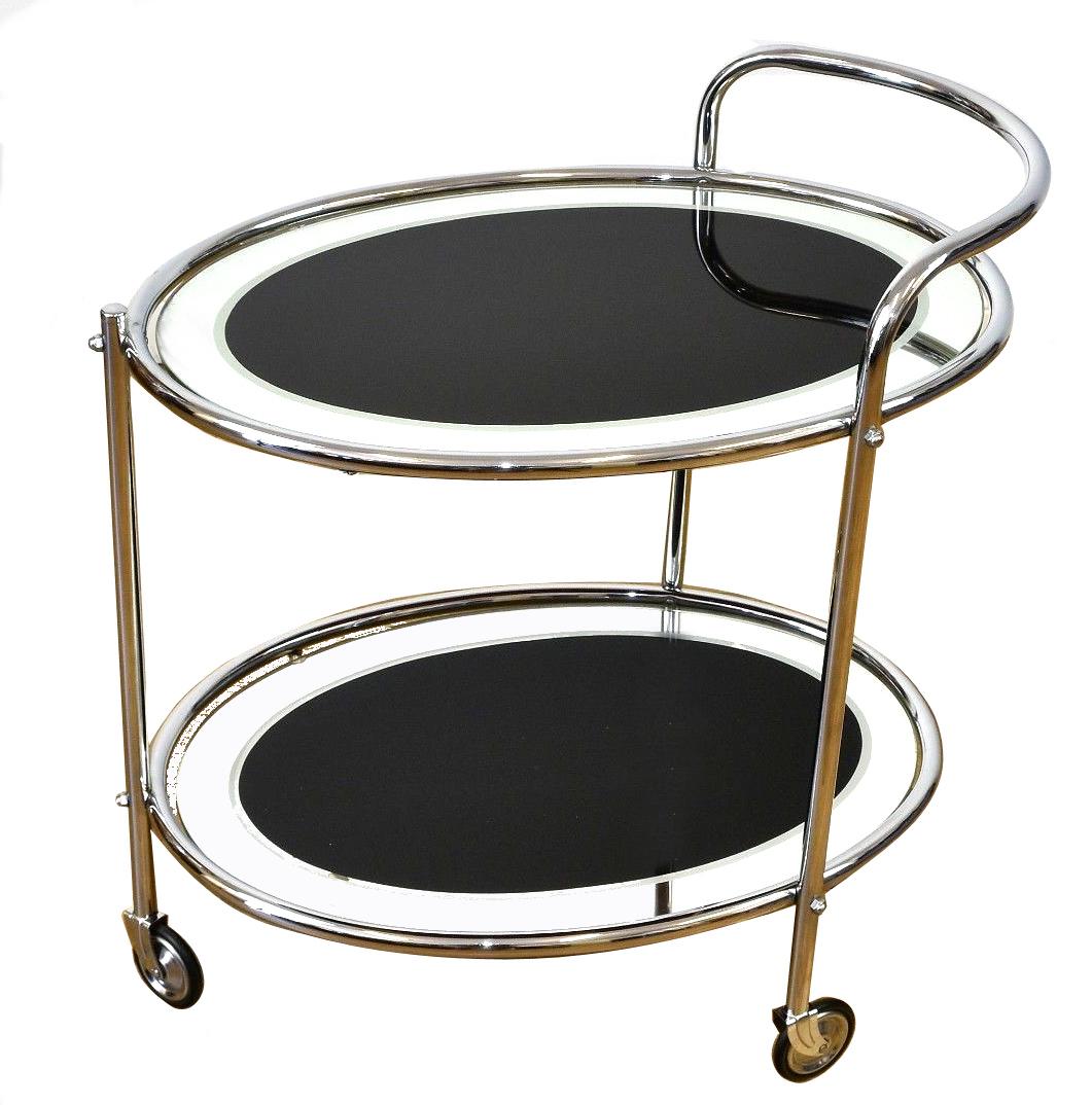Streamlined Art Deco Cocktail Trolley at 1stDibs