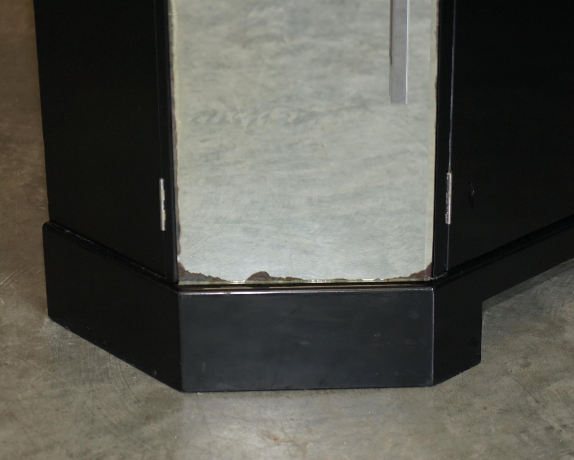 Early 20th Century Original Art Deco circa 1920 Asprey London Mirrored Sideboard Cocktail Cabinet