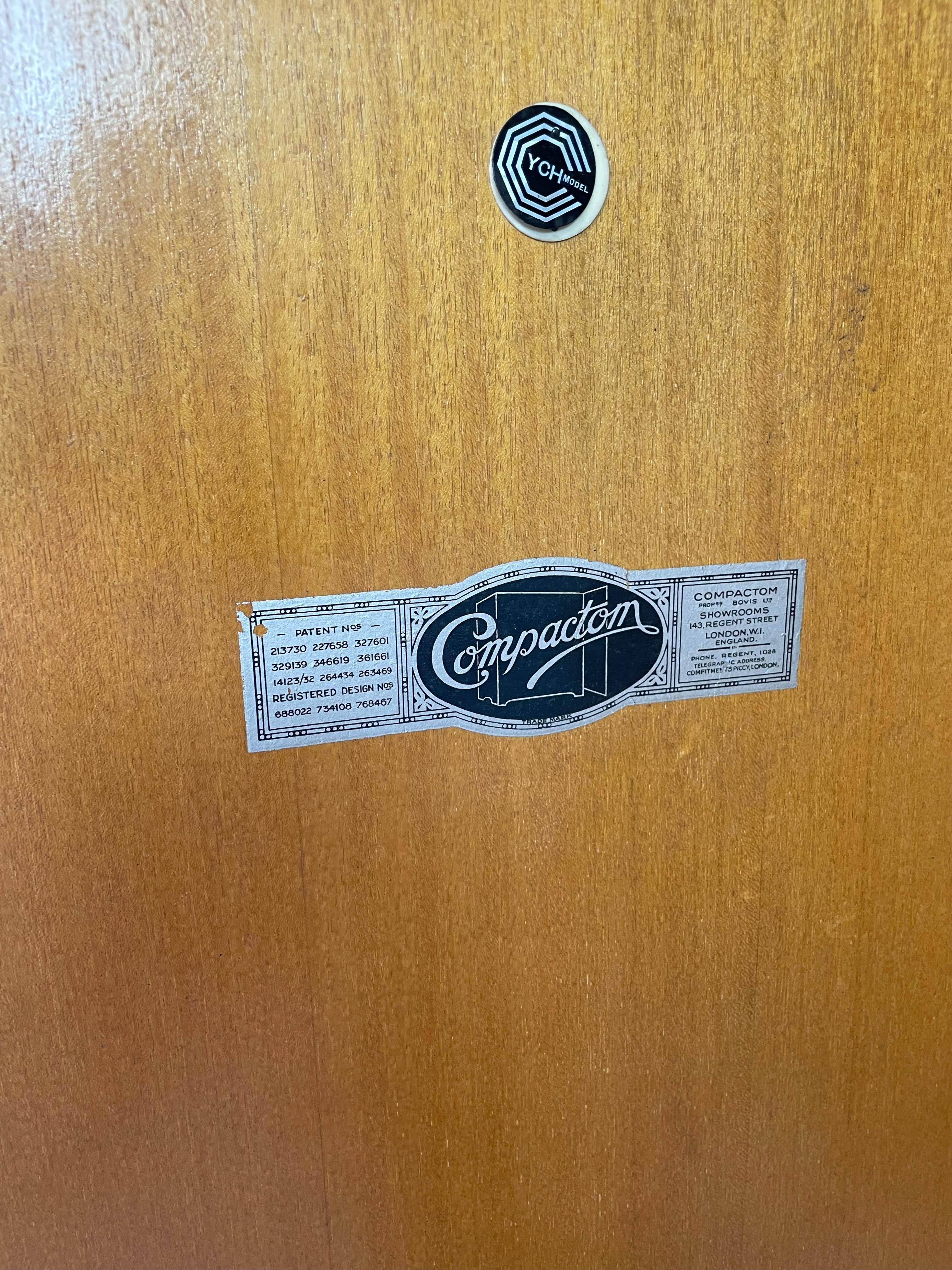 Oak Original Art Deco Compactum Wardrobe by Compactom