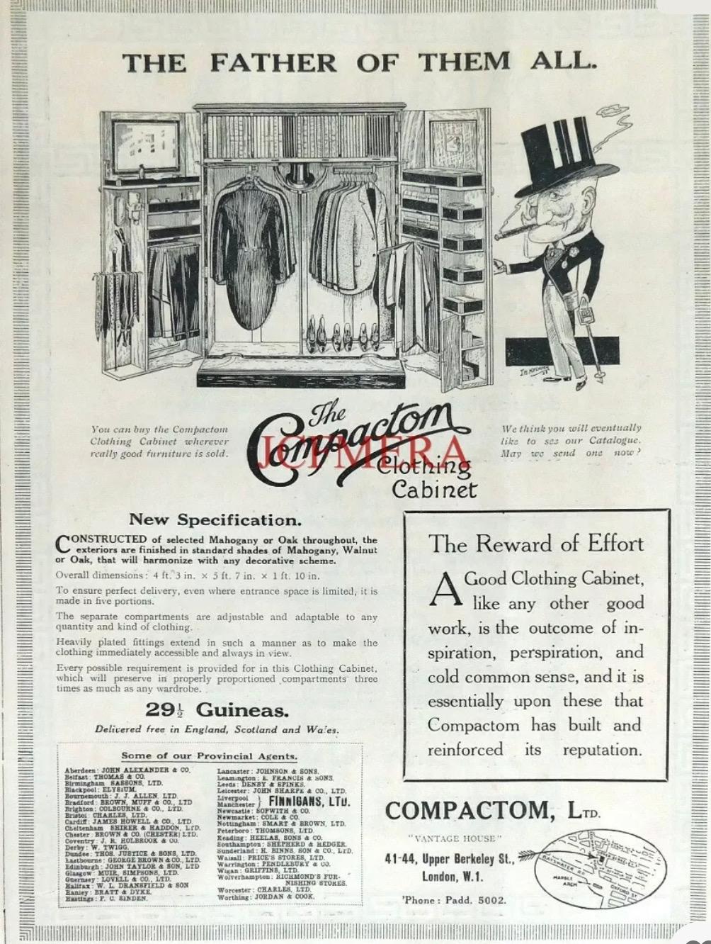 Original Art Deco Compactum Wardrobe by Compactom 2
