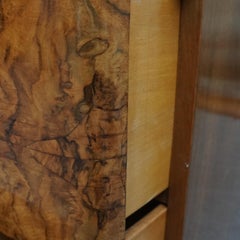 Original Art Deco Dressing Table Burr and Figured Walnut, Circa 1935
