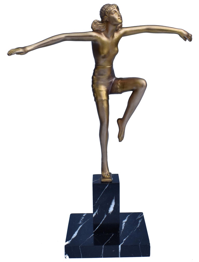 Original Art Deco Female Dancer Figure, circa 1930 at 1stDibs