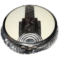 Retro Original Art Deco Ladies Powder Compact by Evans