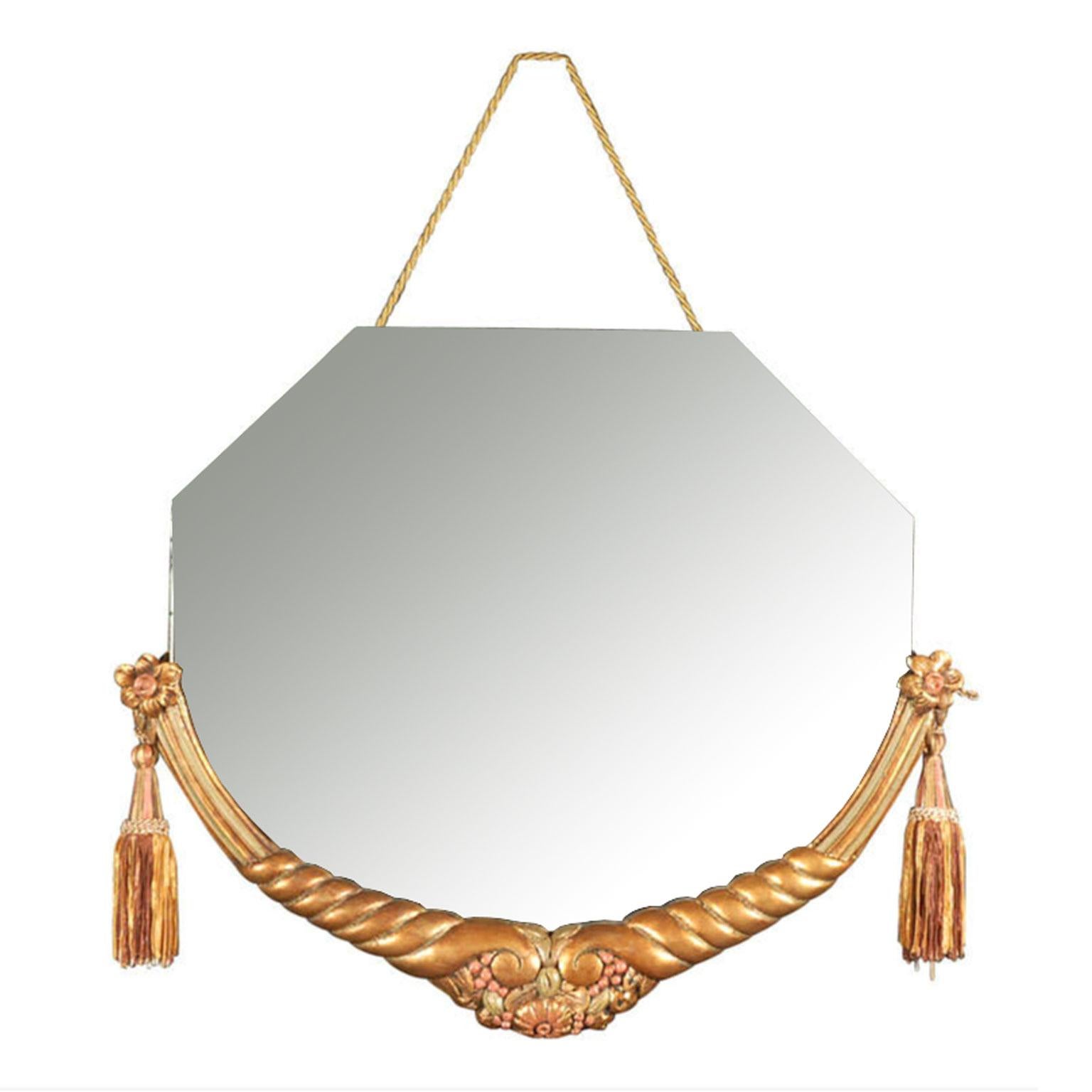 Original Art Deco Mirror Attributed to Maurice Jallot