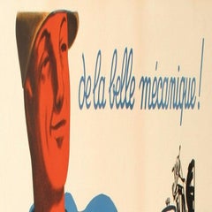 Bellenger, Original Art Deco Motorcycle Poster, Favor Bicycle, 1937