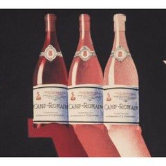 Gadoud, Original Art Deco Wine Poster, Camp Romain Provence Syrah Grenache, 1930