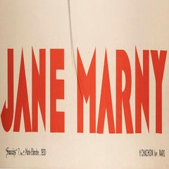 Original Art Deco Poster-Jean Don-Jane Marny-Actress -France, 1930