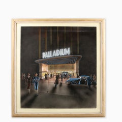 Original Art Deco Poster of the Palladium Cinema by Svend Koppel