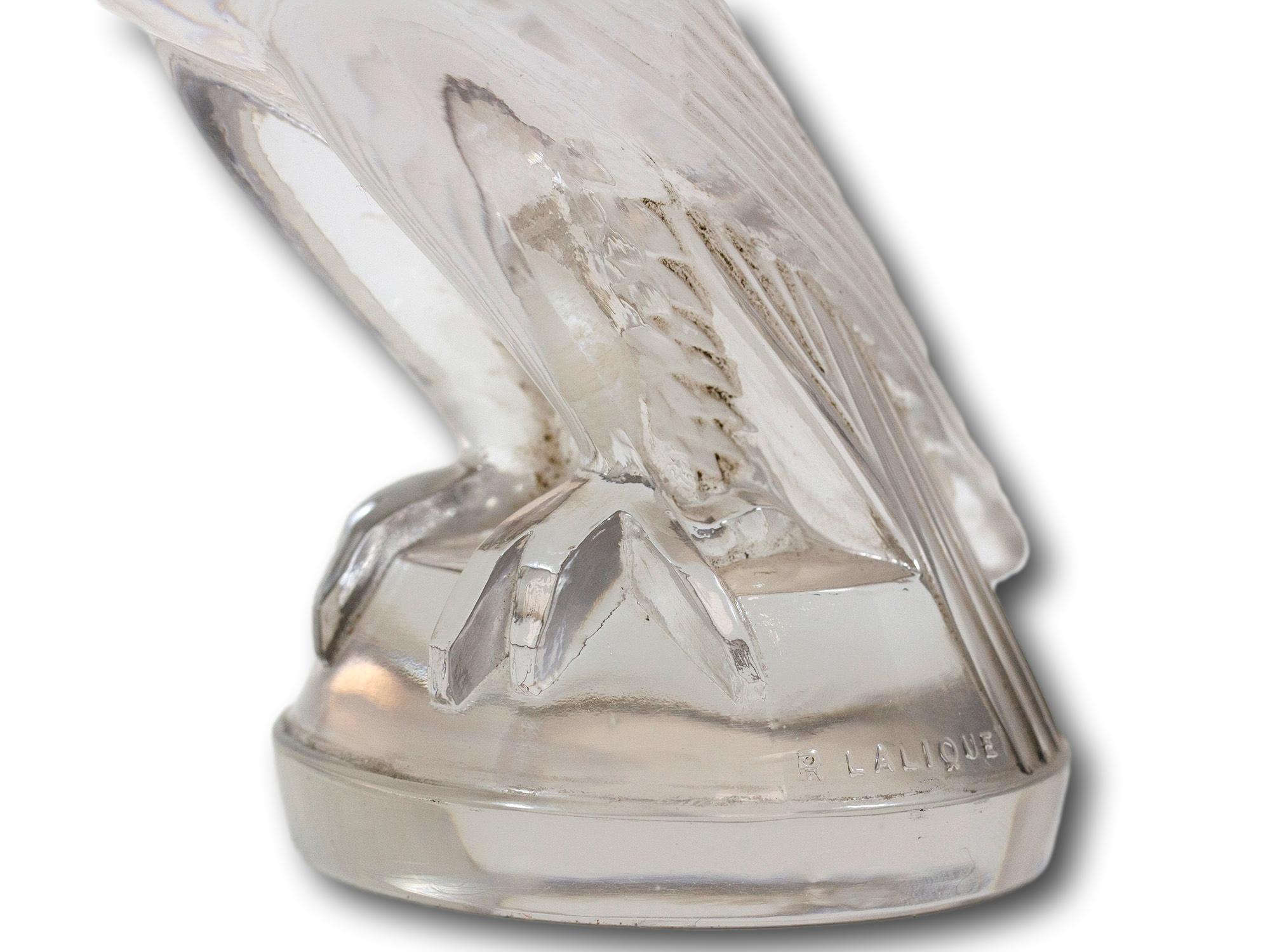 Original Art Deco Rene Lalique Faucon (Falcon) Car Mascot For Sale 4