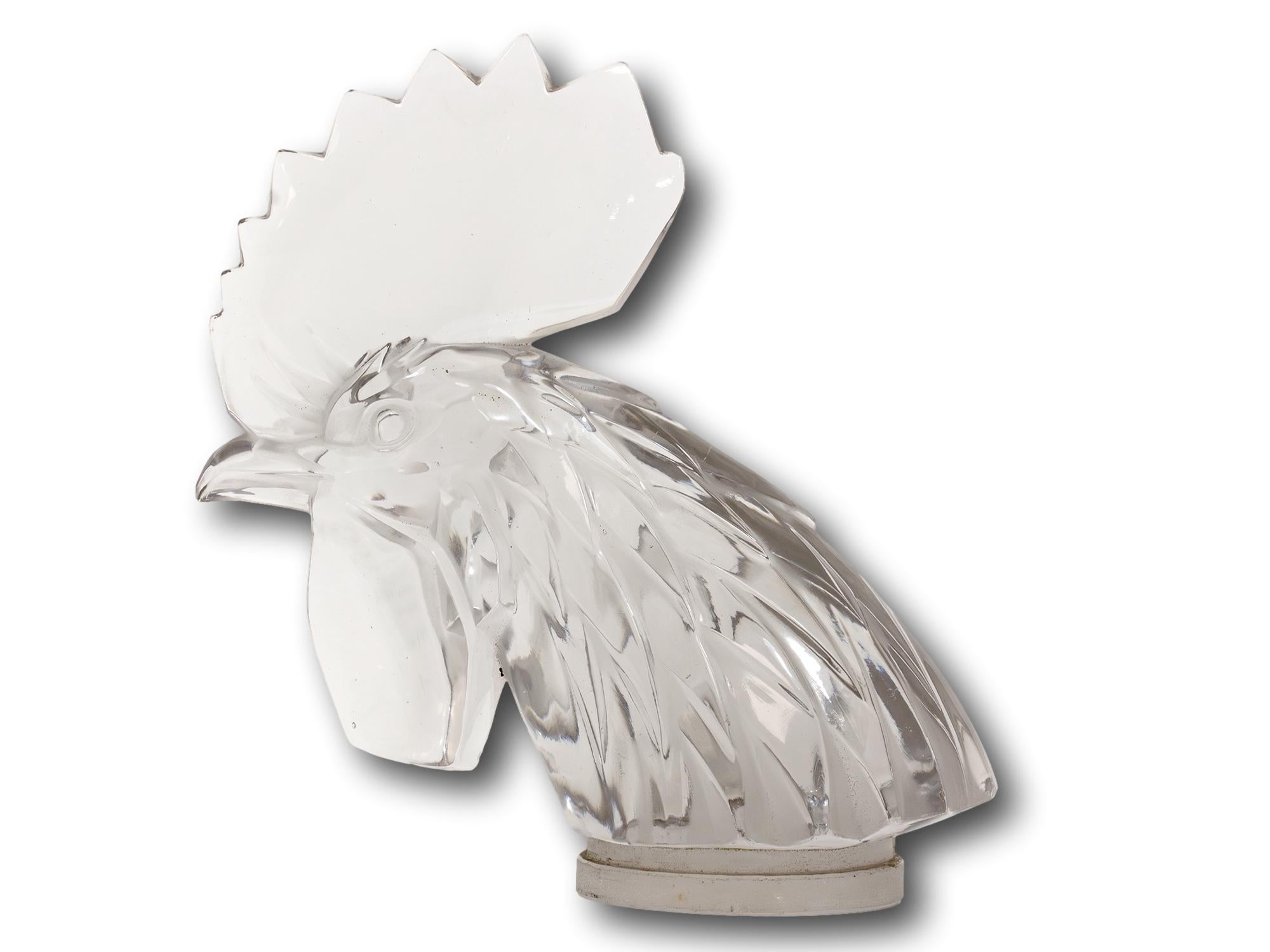 Stampato Mascotte per auto originale Art Deco Rene Lalique Tete De Coq (testa di gallo)