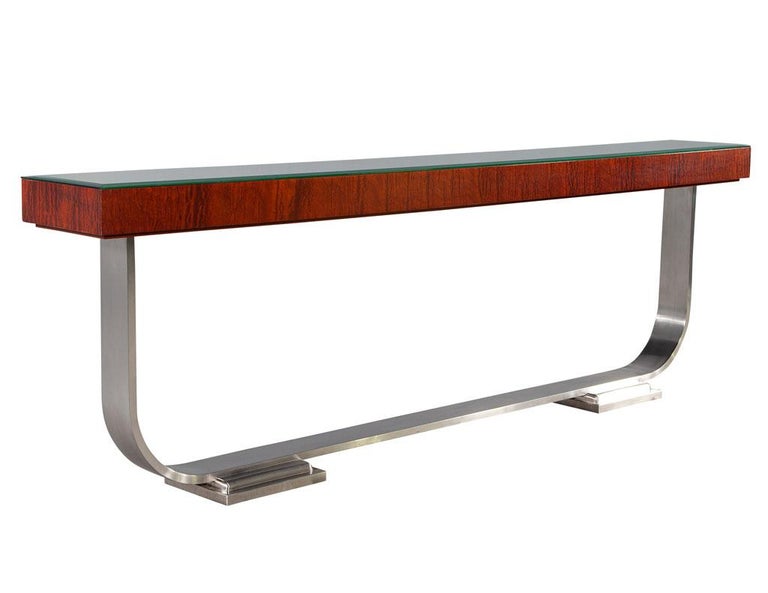 Original Art Deco Rosewood Console Table For Sale at 1stDibs