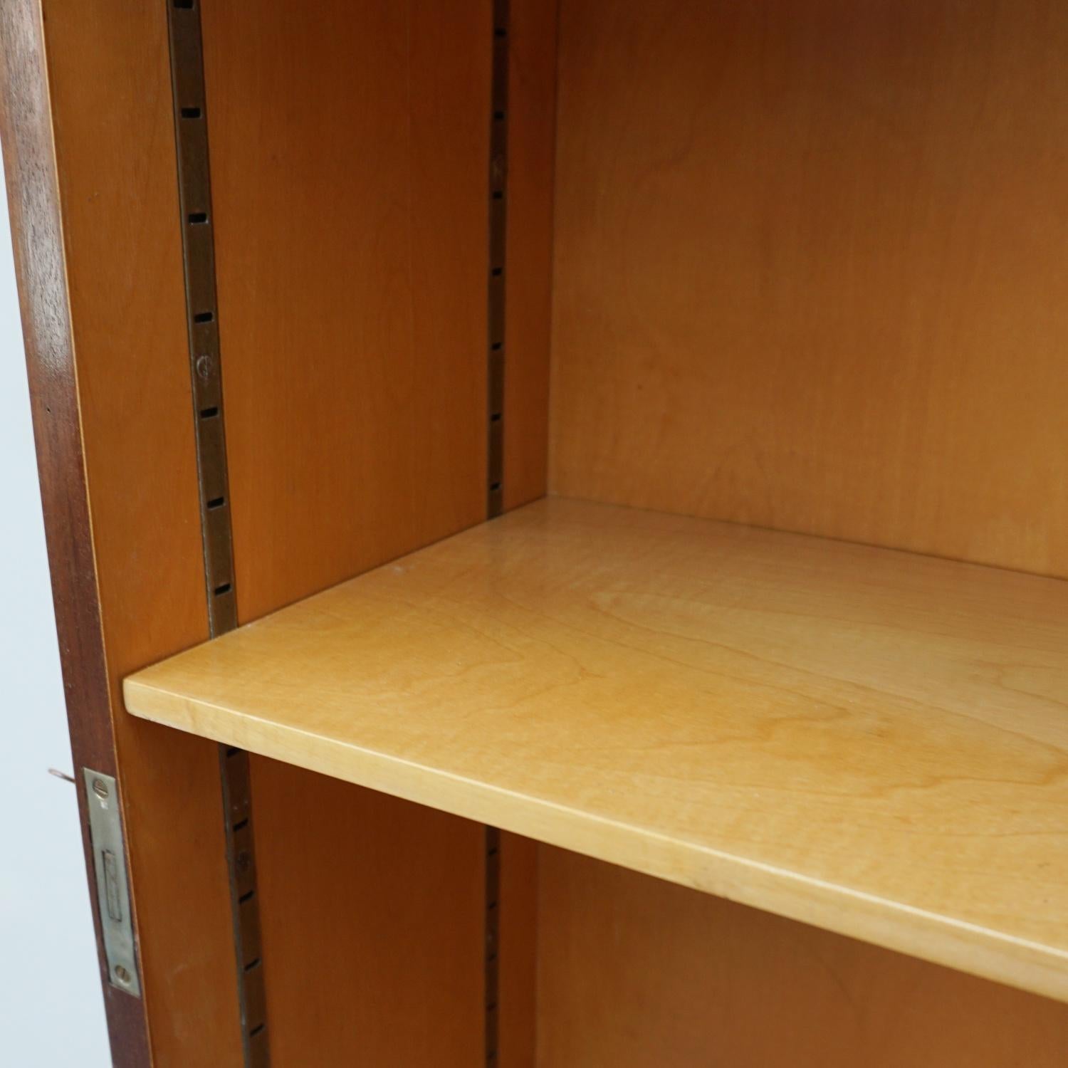Original Art Deco Satin Birch Veneered Bookcase/Cabinet For Sale 10
