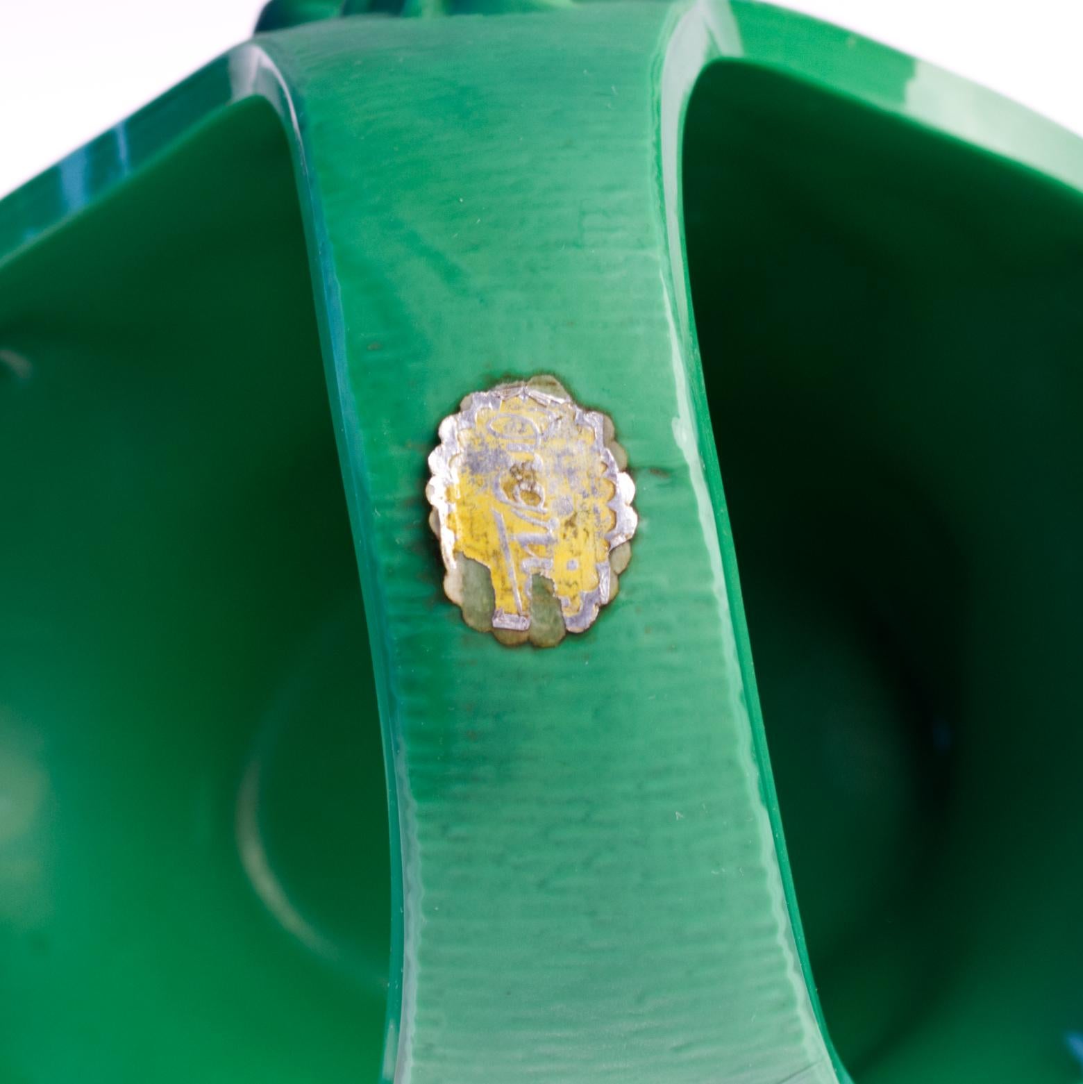 Malachite Cestino di vetro originale Art Deco Schlevogt Ingrid Greene & Greene, anni '30 in vendita