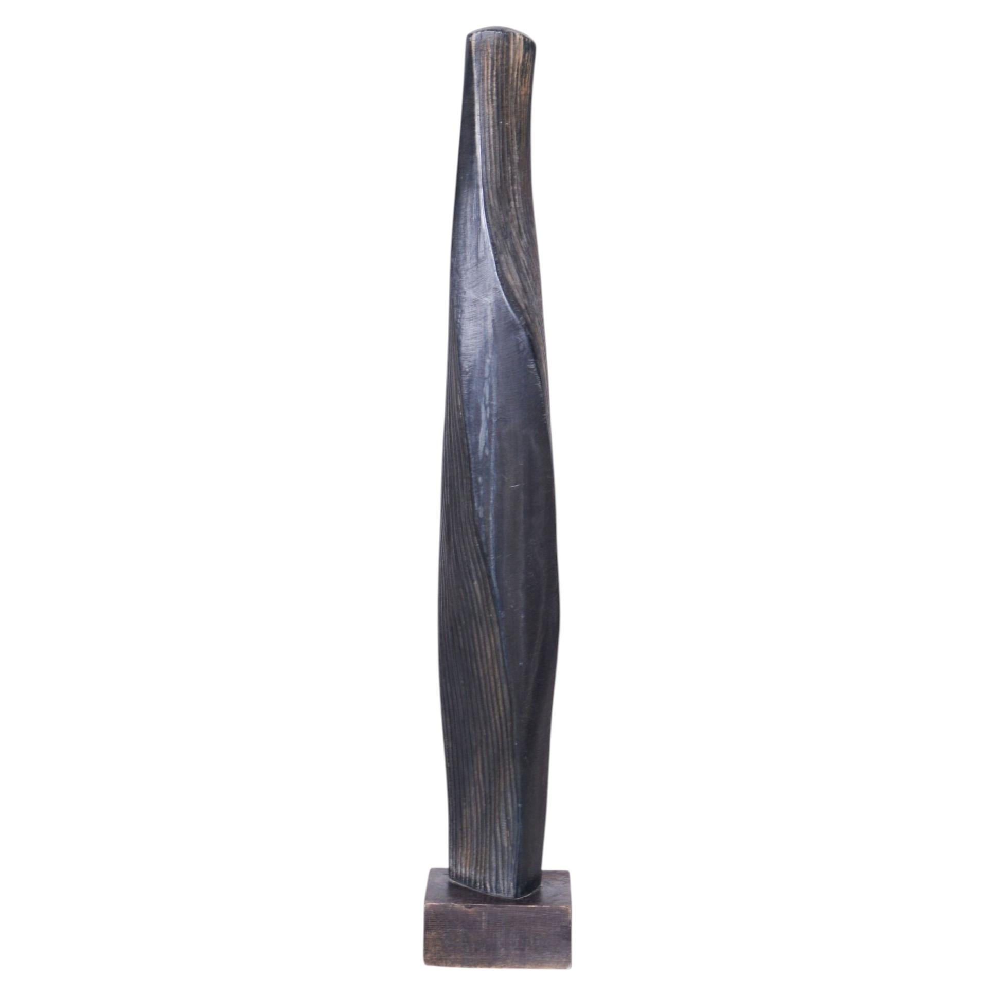 Statua Art Déco originale, legno di tiglio, in ottimo stato di conservazione, Repubblica Ceca, anni '20