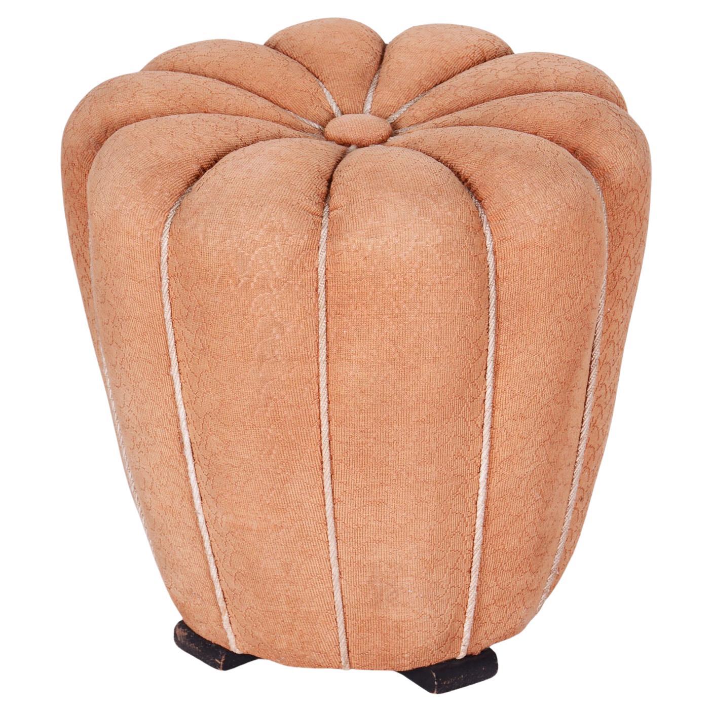 Original Art Deco Stool, by Jindřich Halabala, UP Závody, Beech, Czech, 1930s