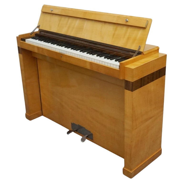 Original Art Deco Upright Piano by Eavestaff Circa 1935 For Sale at 1stDibs