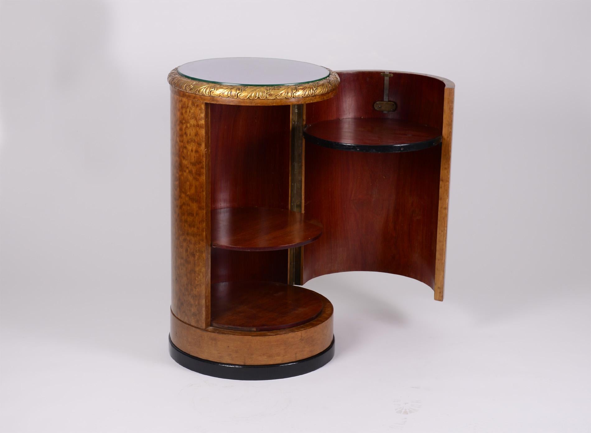 Mid-20th Century Original Art Deco Vanity Set/Ensemble, 1930-1940, European Bird's-Eye Maple For Sale