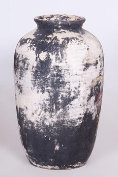 Original Art Deco Vase, Ceramics, Well-Preserved Condition, Czech, 1920s