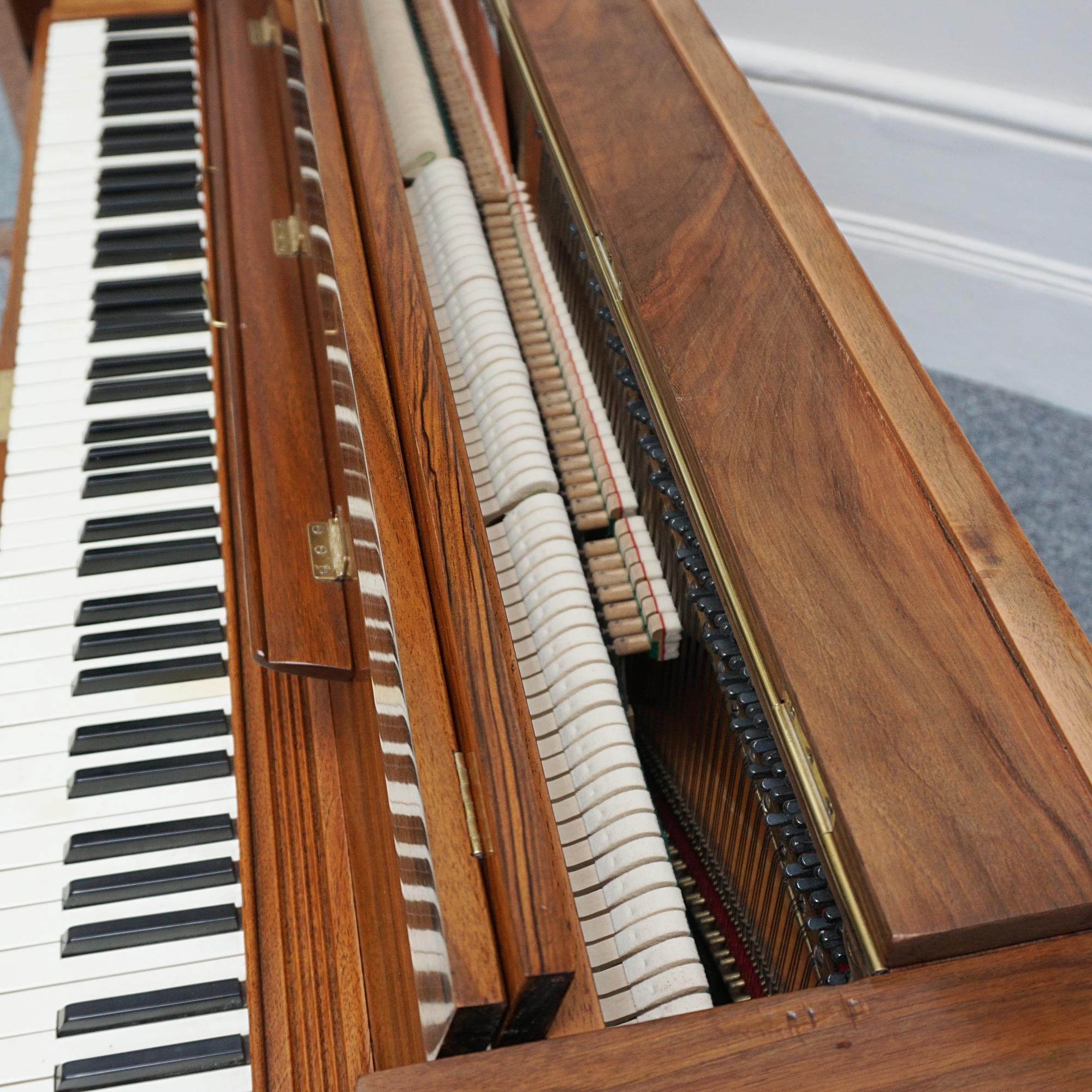 Original Art Deco Walnut and Macassar Ebony Upright 'Mini Piano'  7
