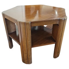 Original Art Deco walnut book table Heal & Son 1930's