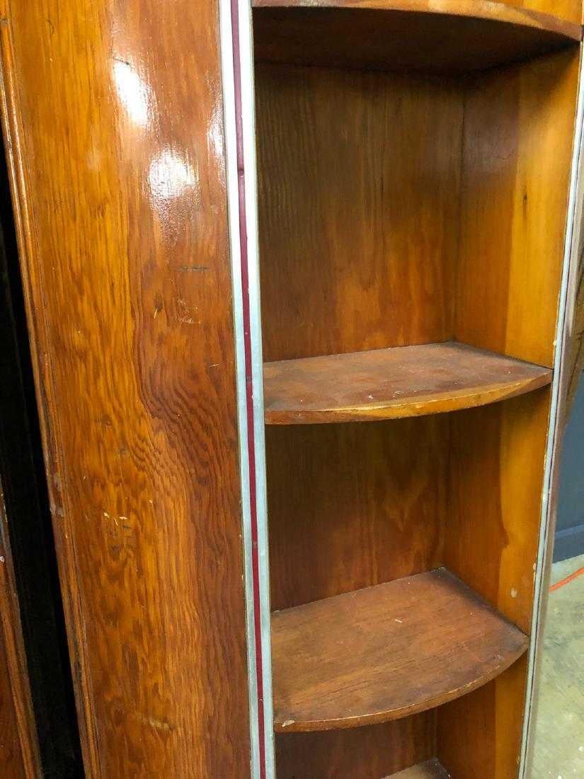 Early 20th Century Original Art Deco Yacht Wood Shelving by Chris Craft Boats