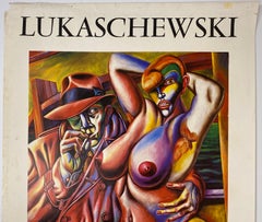 Affiche d'exposition d'art originale de la Galerie Jean Pierre Lavignes, Paris France