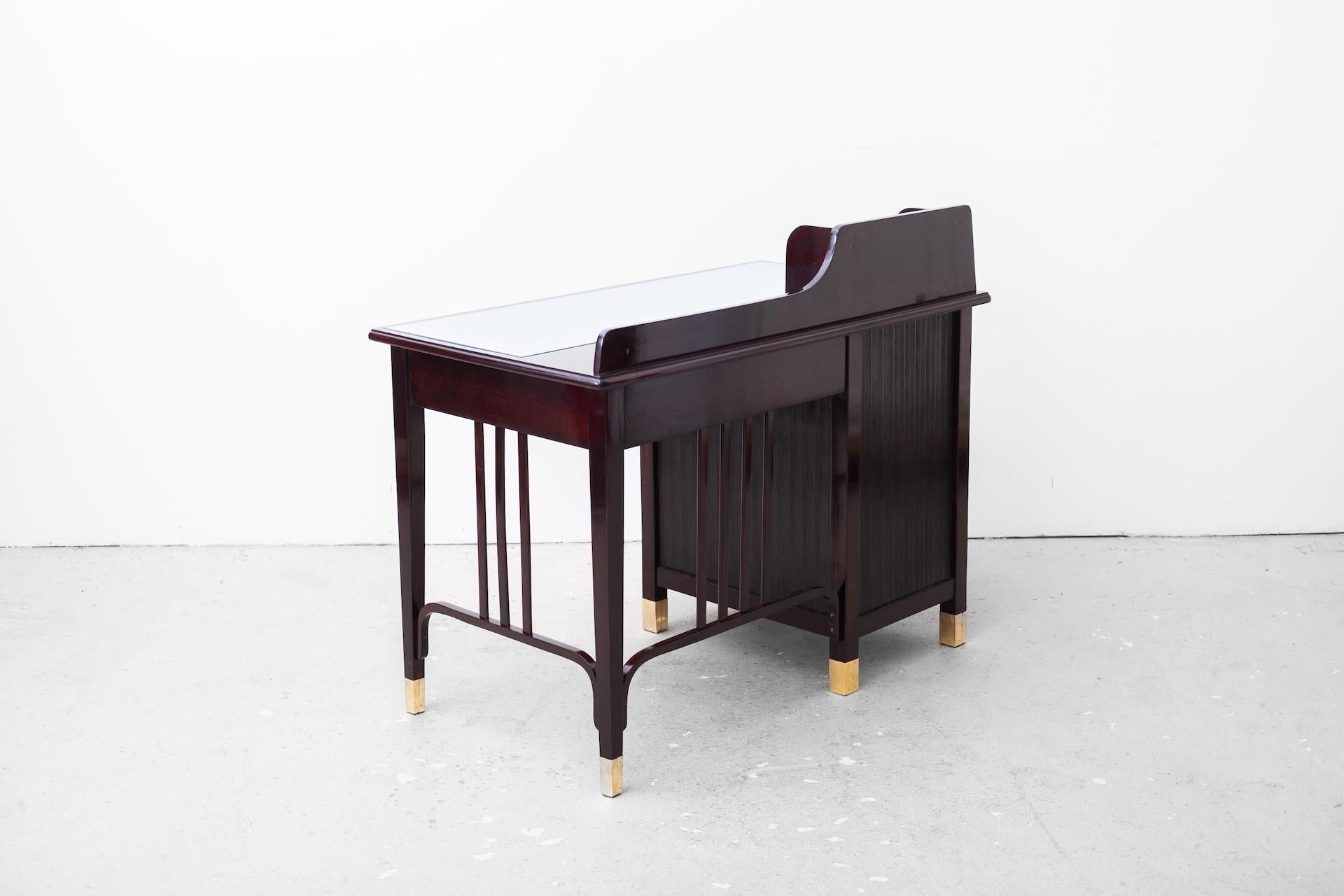 Original Art Nouveau bentwood desk by Gebrüder Thonet (Vienna, around 1914) For Sale 9