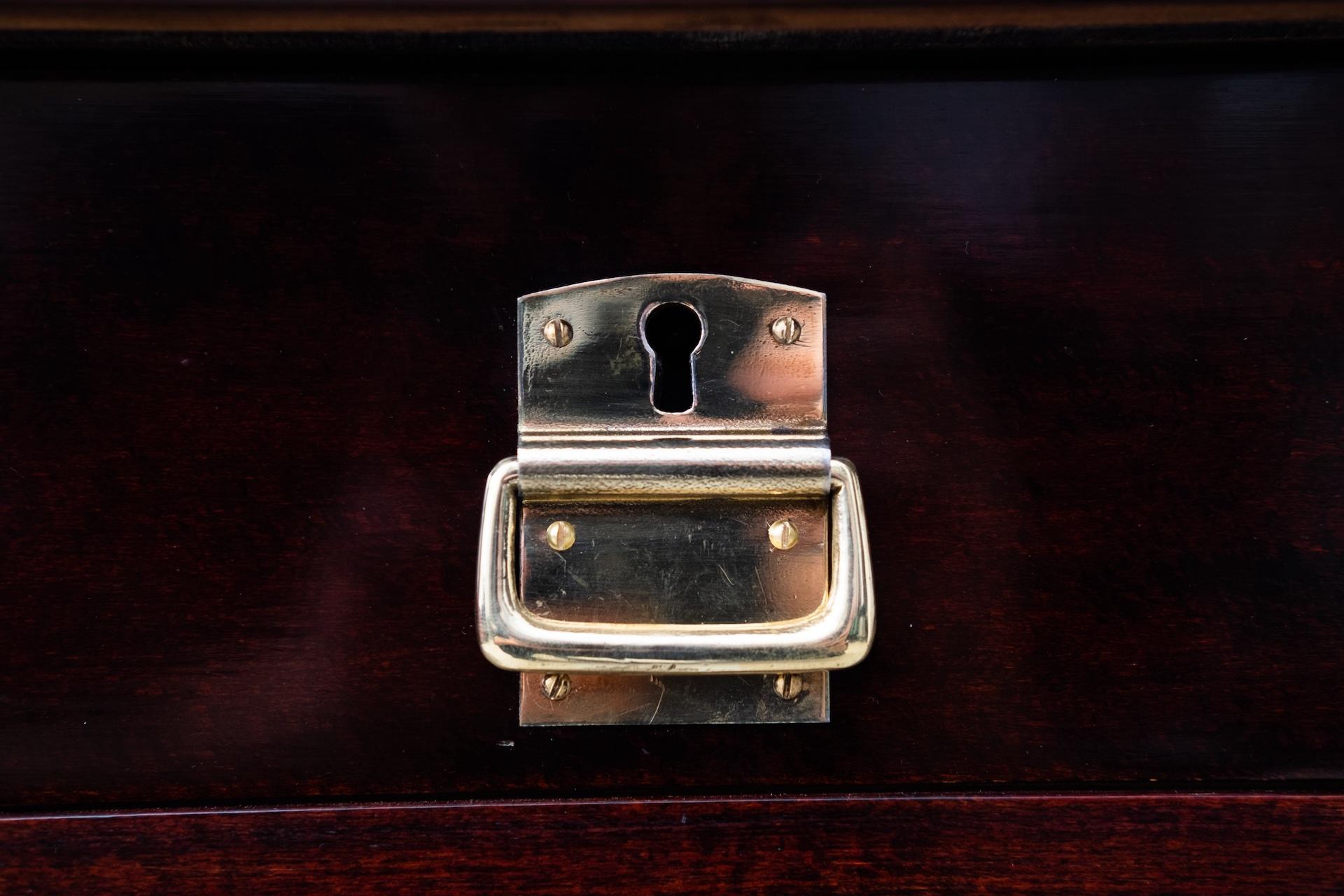 Brass Original Art Nouveau bentwood desk by Gebrüder Thonet (Vienna, around 1914) For Sale