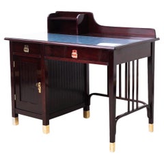 Original Art Nouveau bentwood desk by Gebrüder Thonet (Vienna, around 1914)